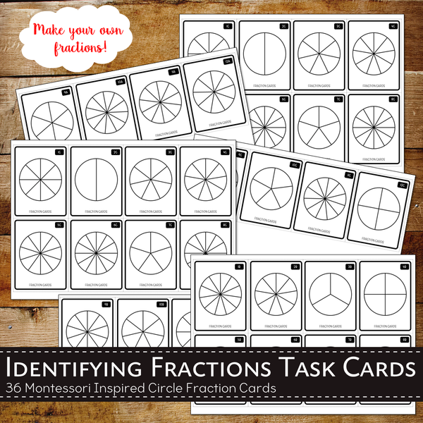 Identifying Fractions - Montessori