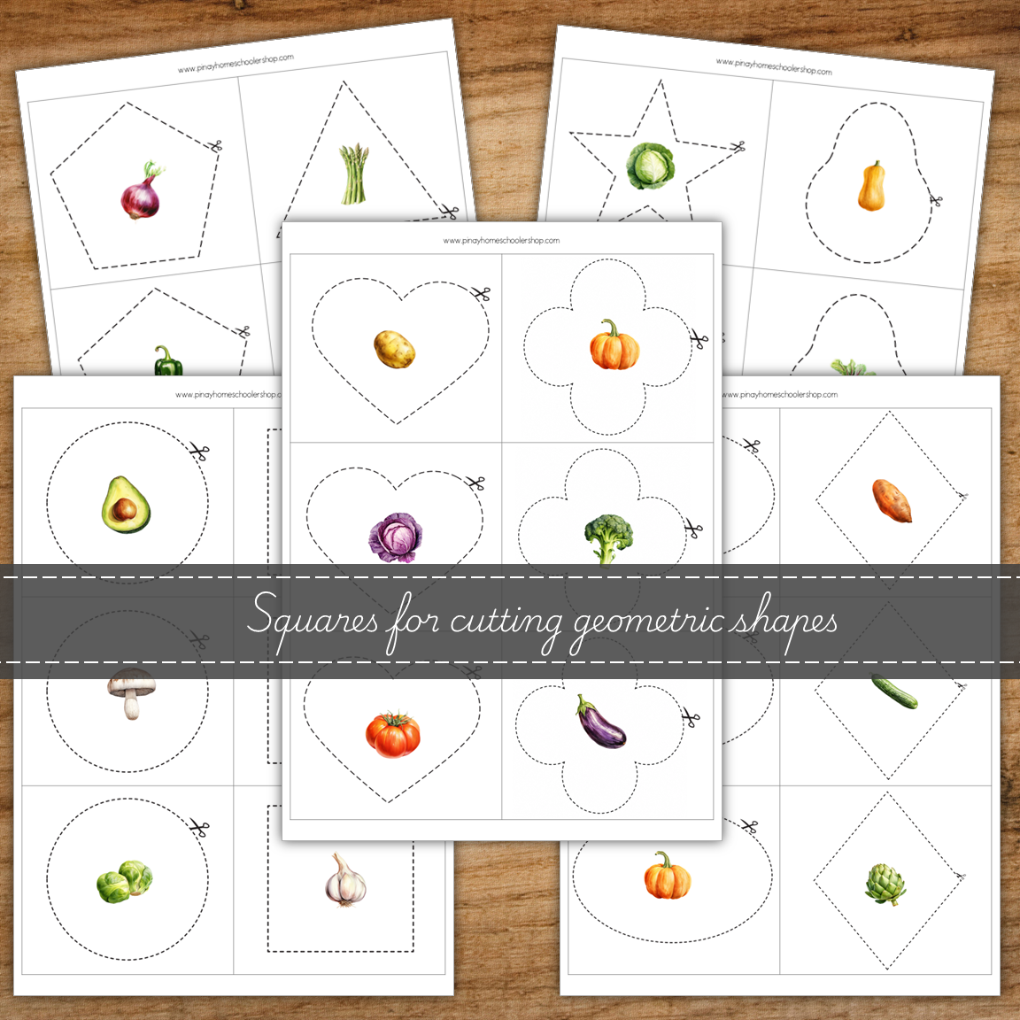 FREE Vegetable Scissor Skills Cutting Strips