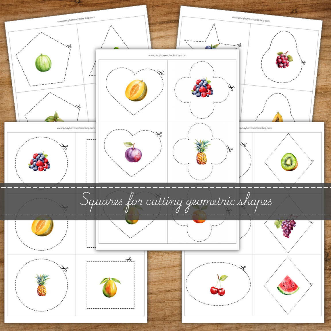 Fruit Scissor Skills Cutting Strips