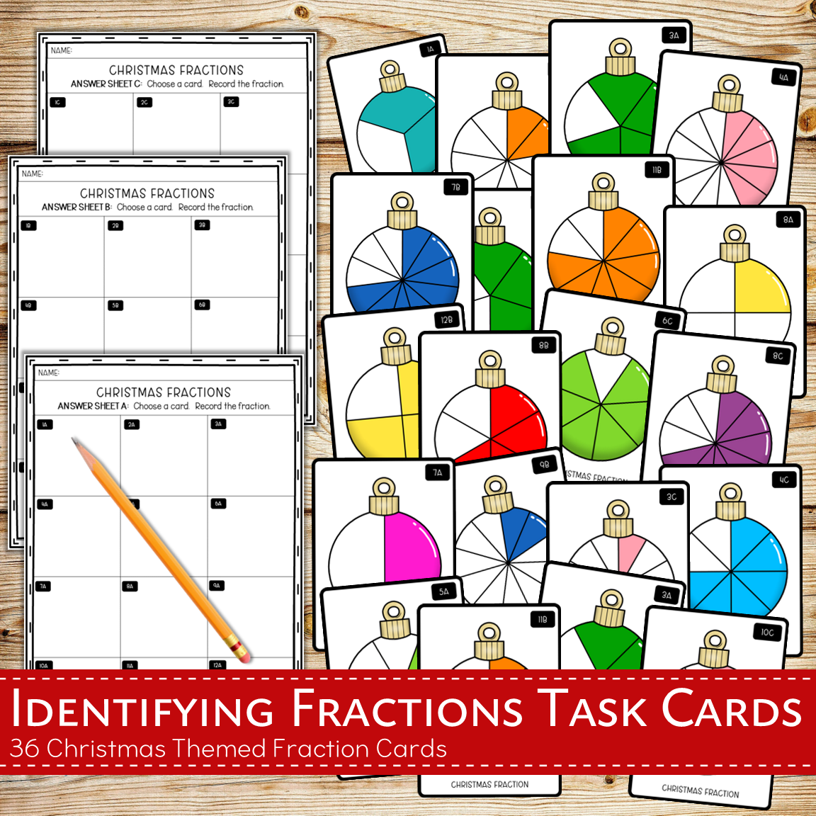 Idenitifying Fractions - Christmas