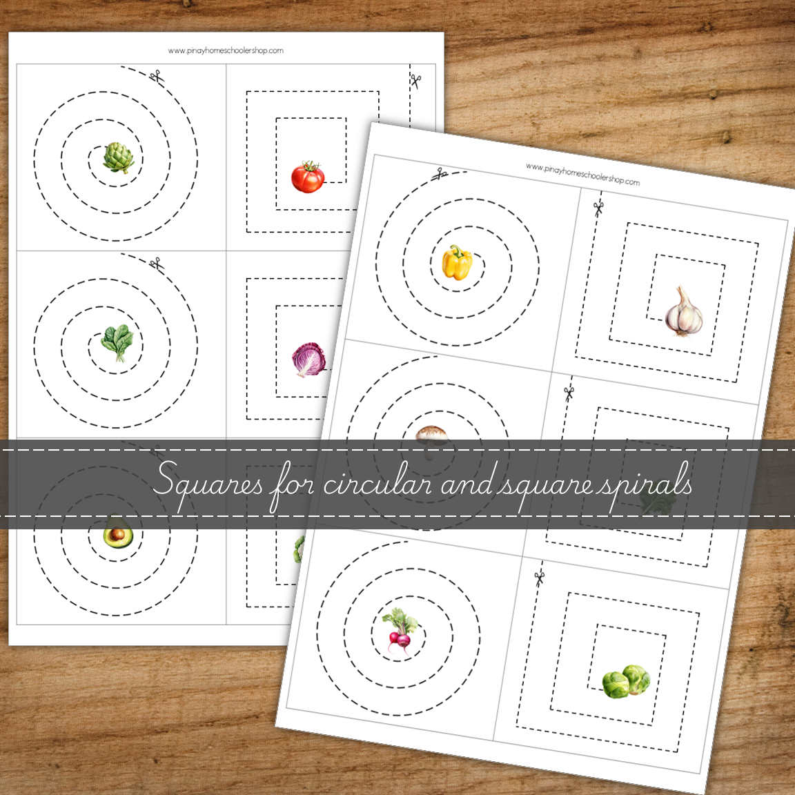 FREE Vegetable Scissor Skills Cutting Strips