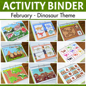 Dinosaur Activity Binder - Toddler and Preschoolers