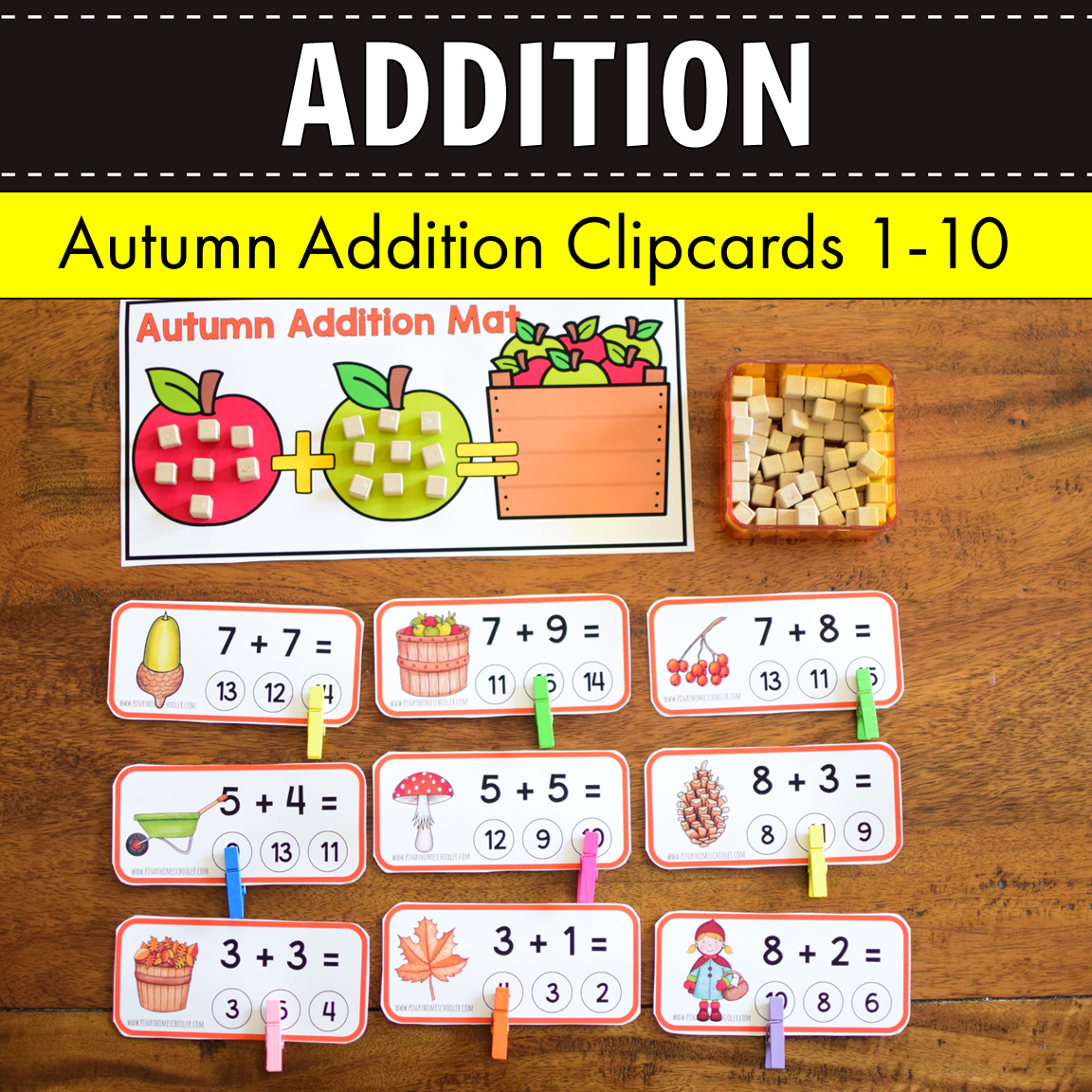 Autumn Fall Addition Clipcards