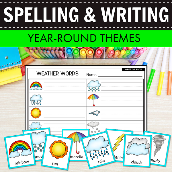 50+ Spelling and Writing Words MEGA BUNDLE - Write the Room