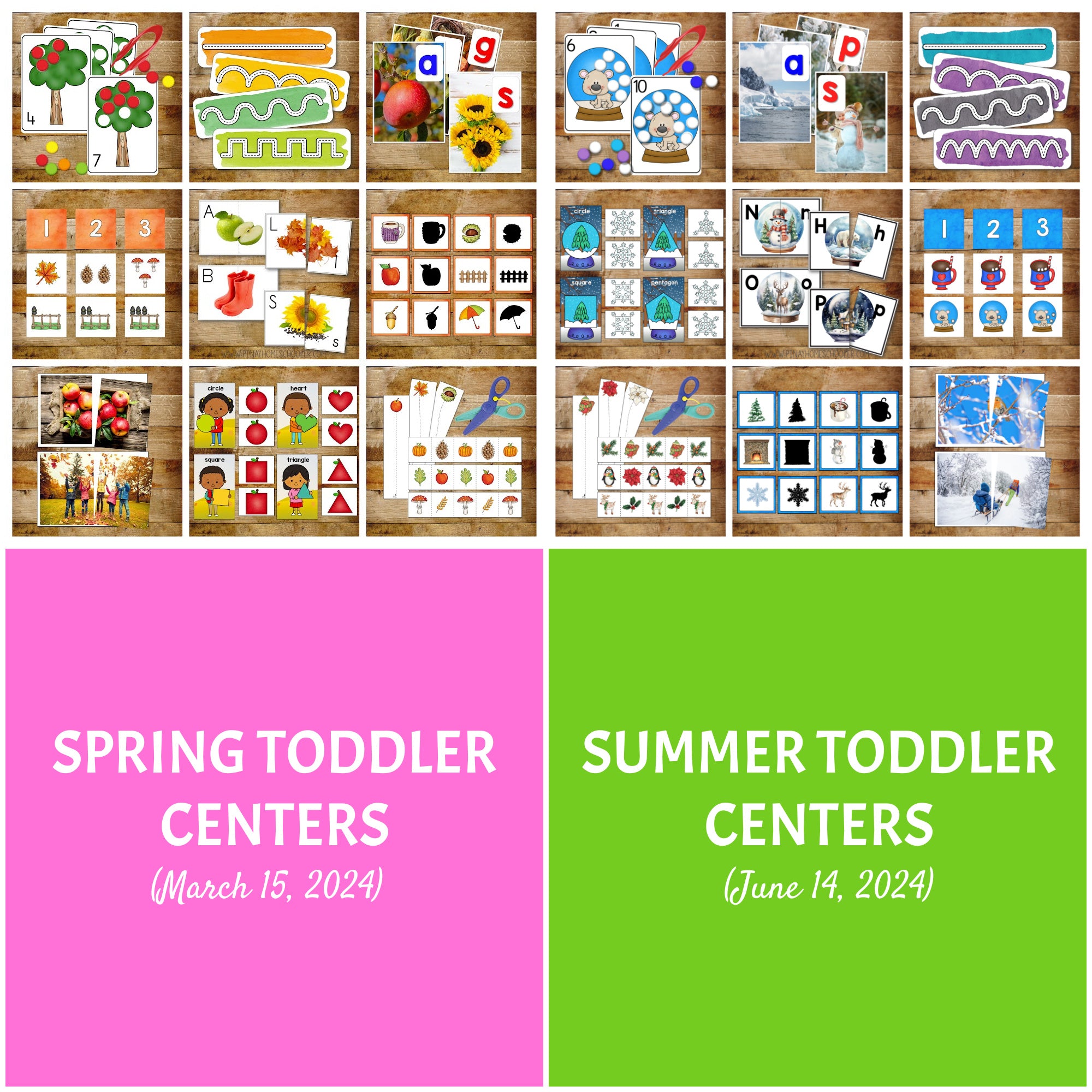 Seasonal Toddler Activity Centers - COMPLETE