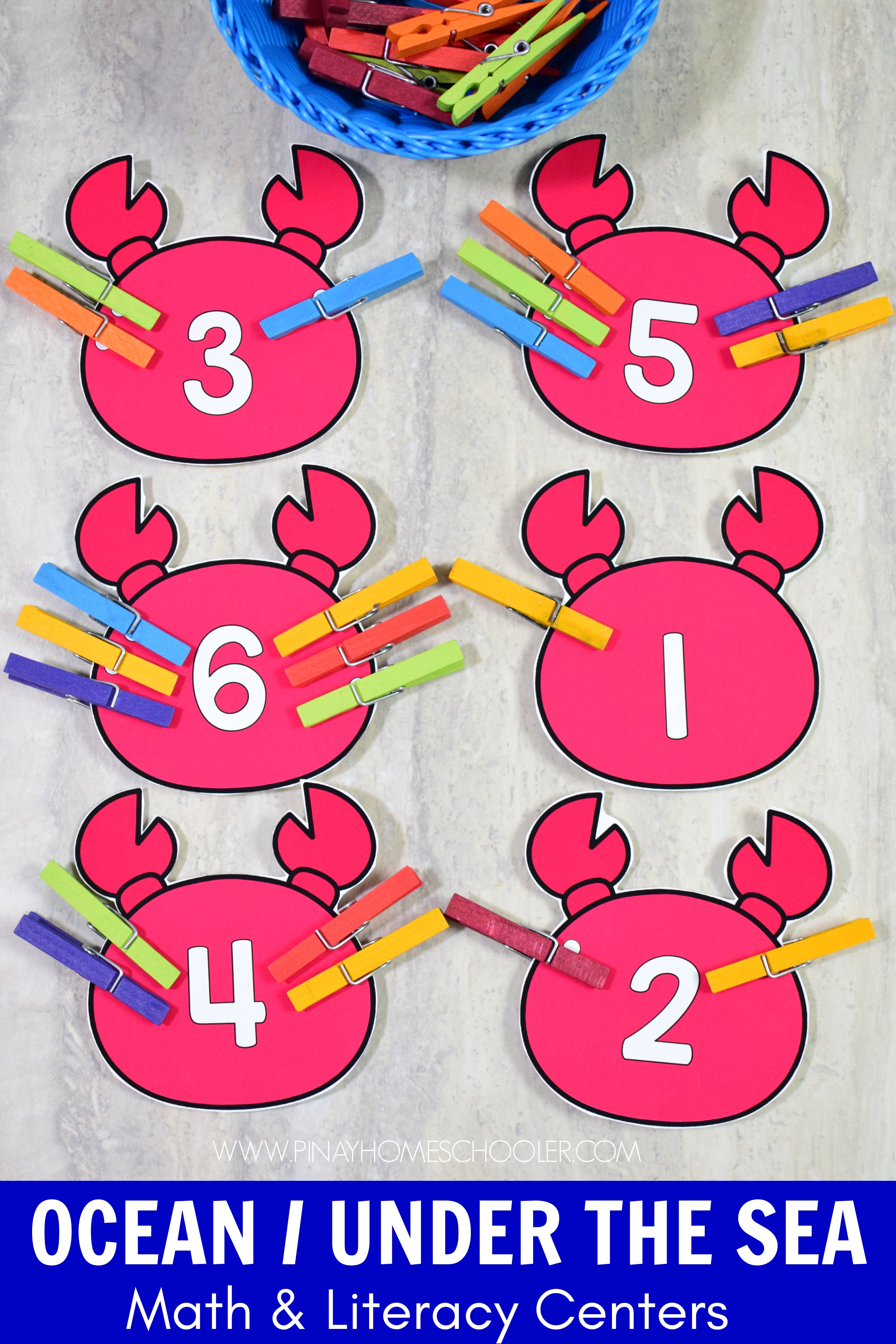 Ocean Preschool Math and Literacy Pack