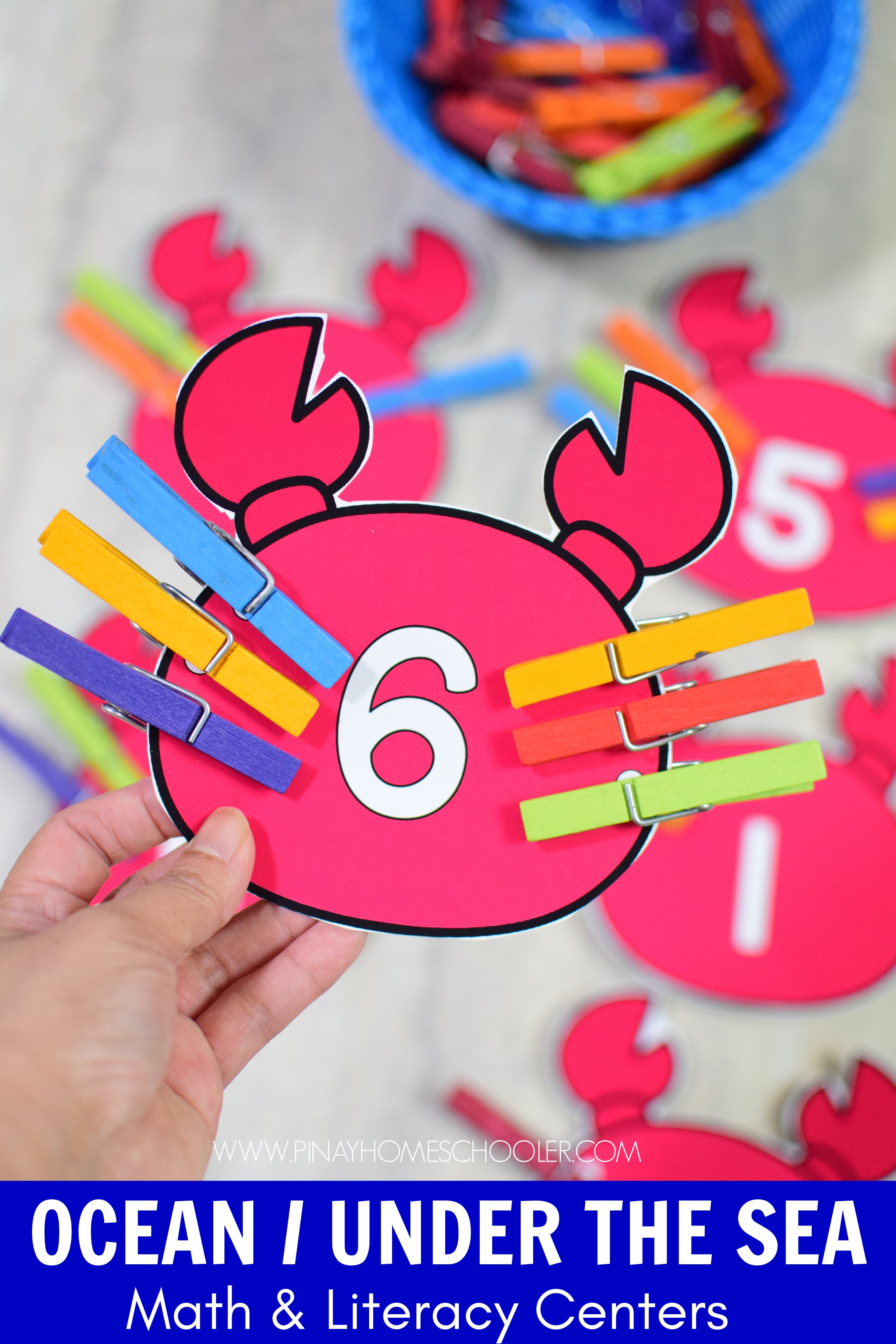 Ocean Preschool Math and Literacy Pack