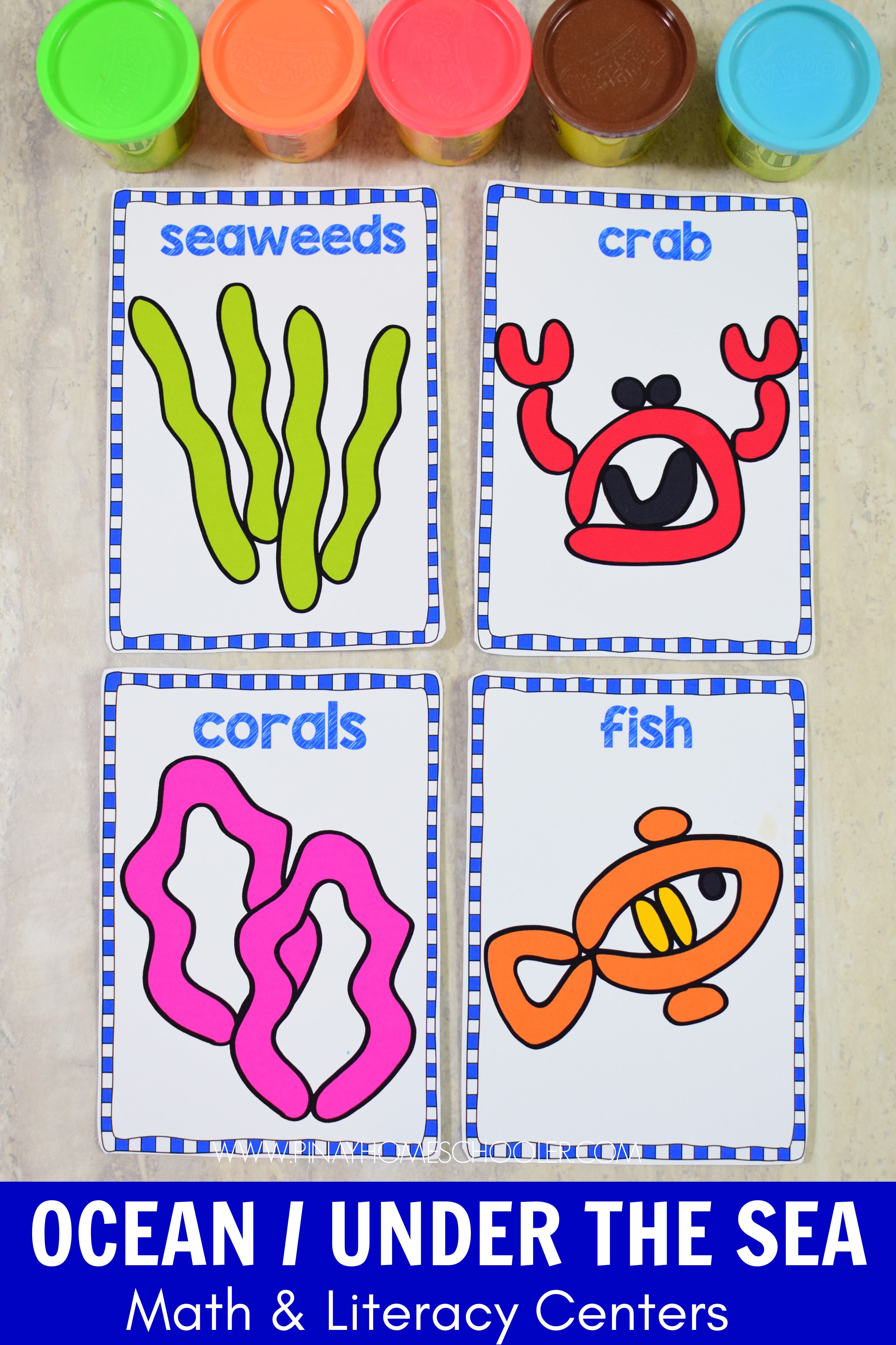 Ocean Preschool Math and Literacy Pack