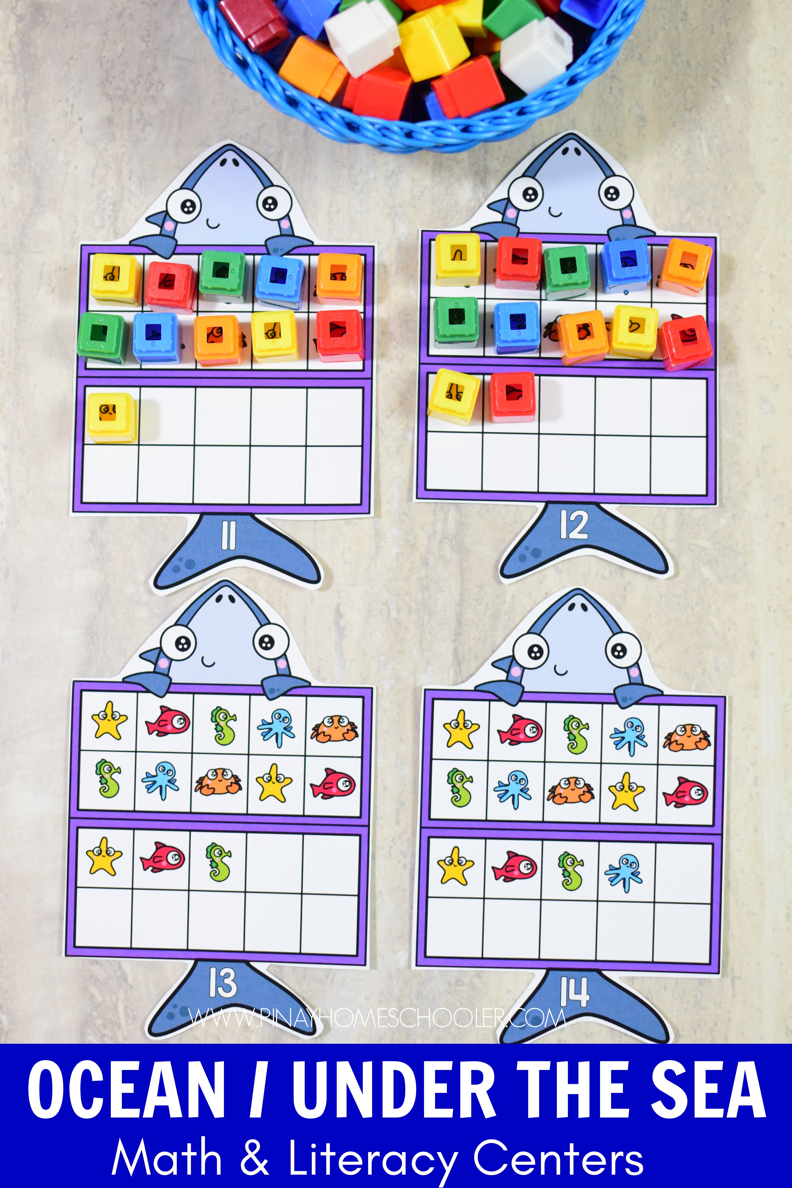 Ocean Preschool Math and Literacy Pack