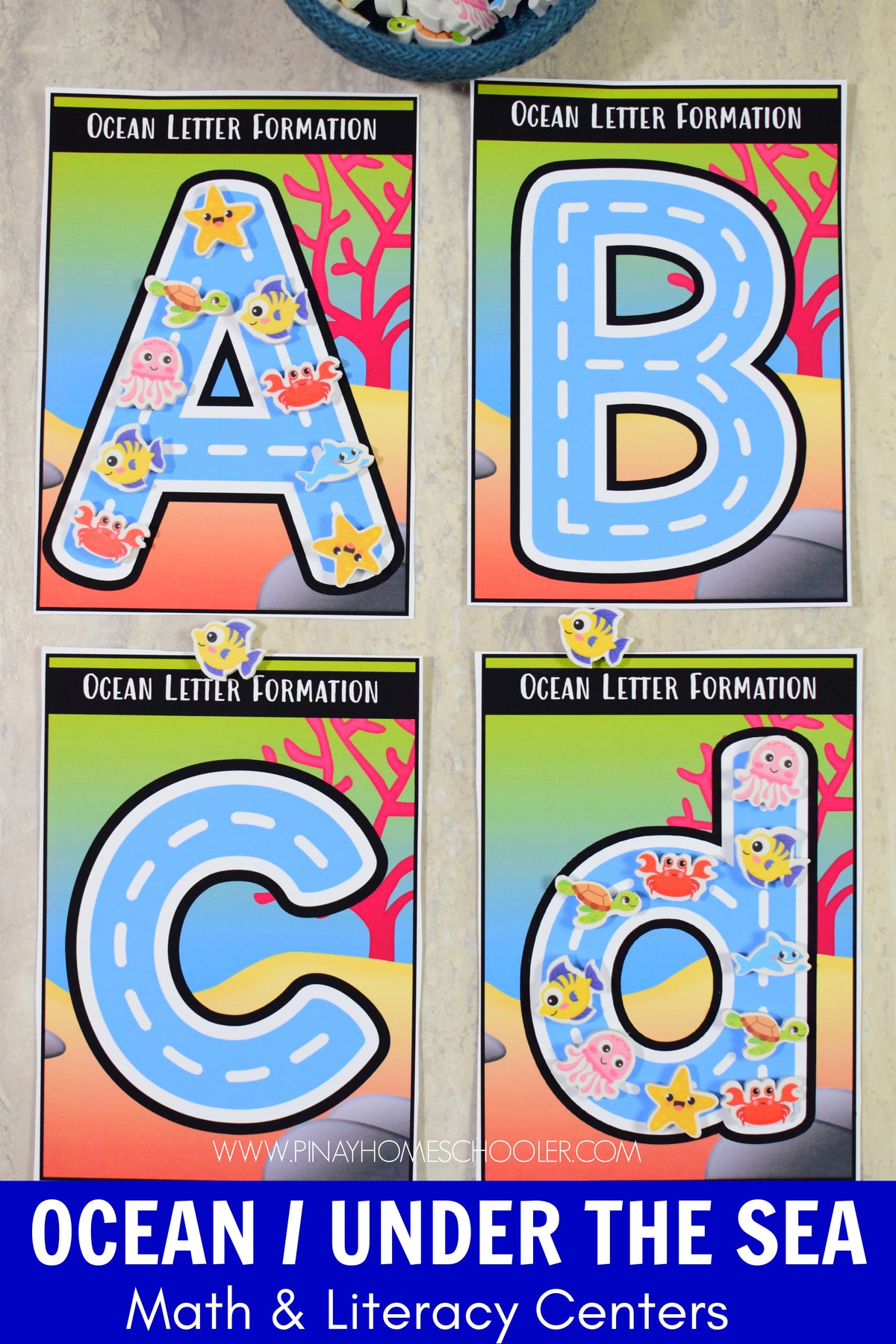Ocean Preschool Math and Literacy Pack – Pinay Homeschooler Shop