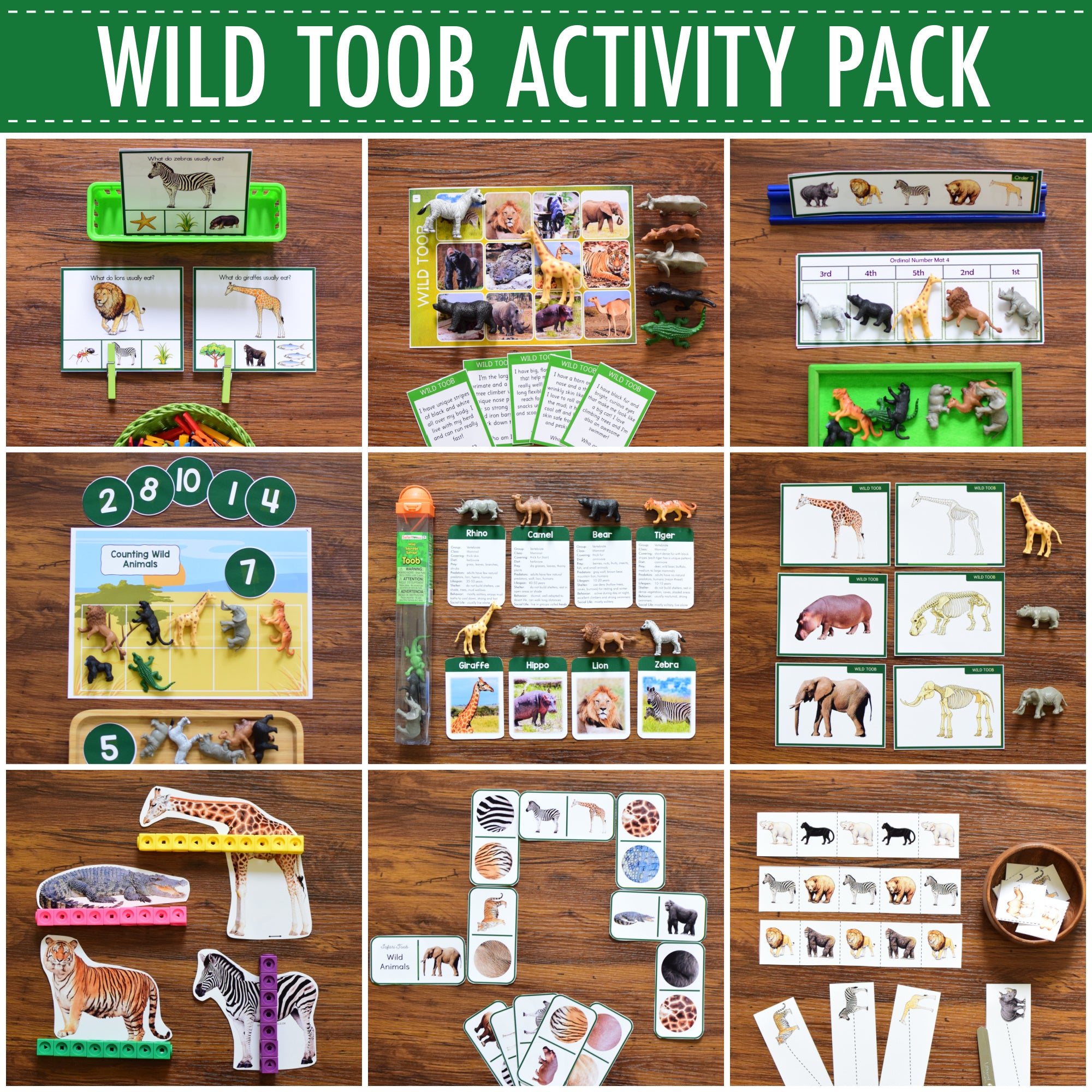 Wild Toob Activity Pack - Safari Toob