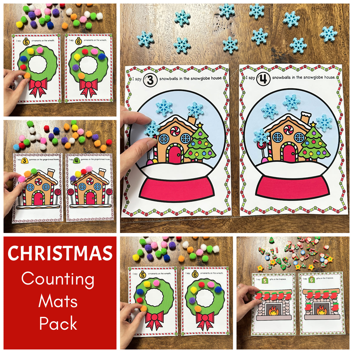 Mat 50 Christmas Counting Mats Pack – Pinay Homeschooler Shop