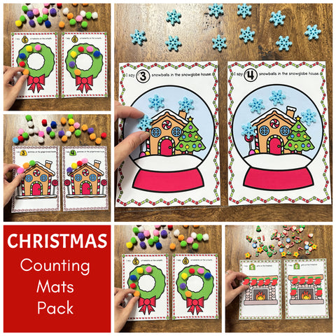 Christmas Counting Mats Pack