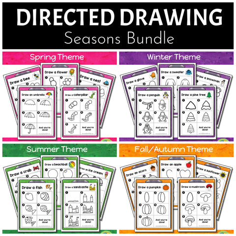 Seasons Directed Drawing BUNDLE