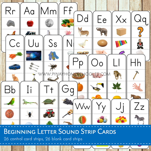 Beginning Letter Sound Phonics Cards