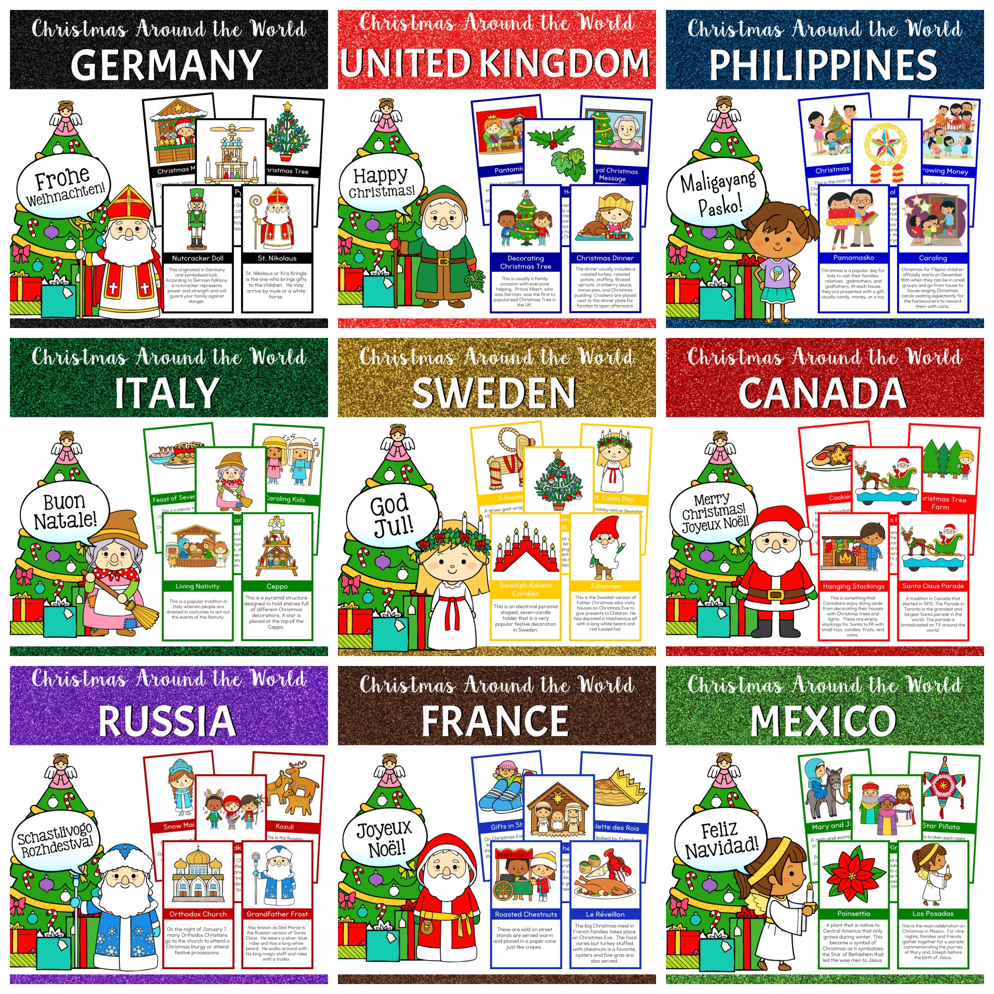 Christmas Around the World BUNDLE Pinay Homeschooler Shop