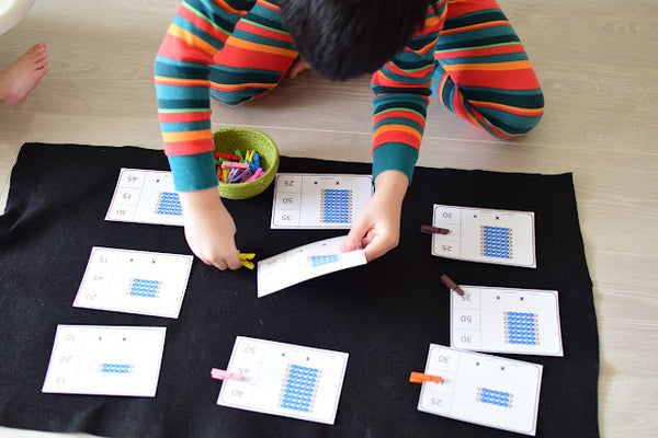 Montessori Multiplication Worksheets BUNDLE
