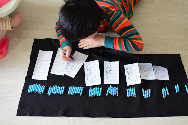 Montessori Multiplication Worksheets BUNDLE