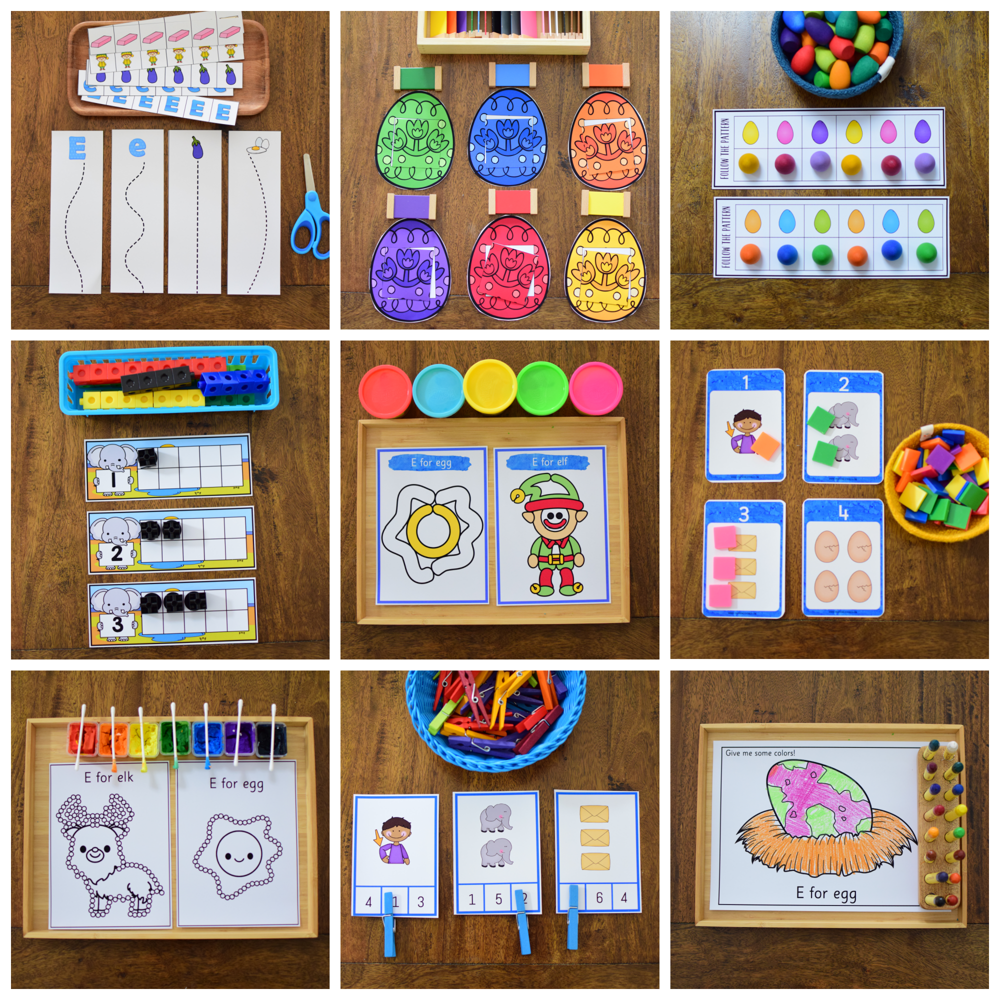 Letter E Curriculum - Letter of the Week