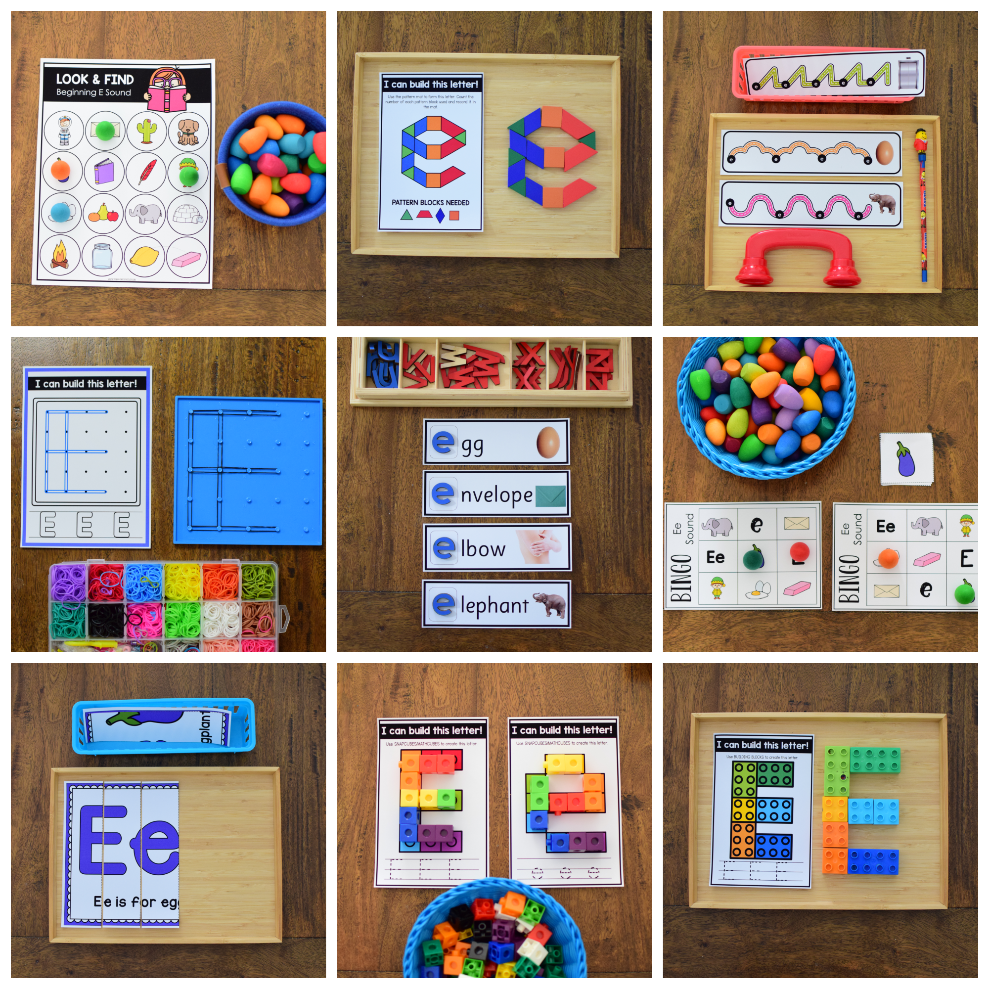 Letter E Curriculum - Letter of the Week