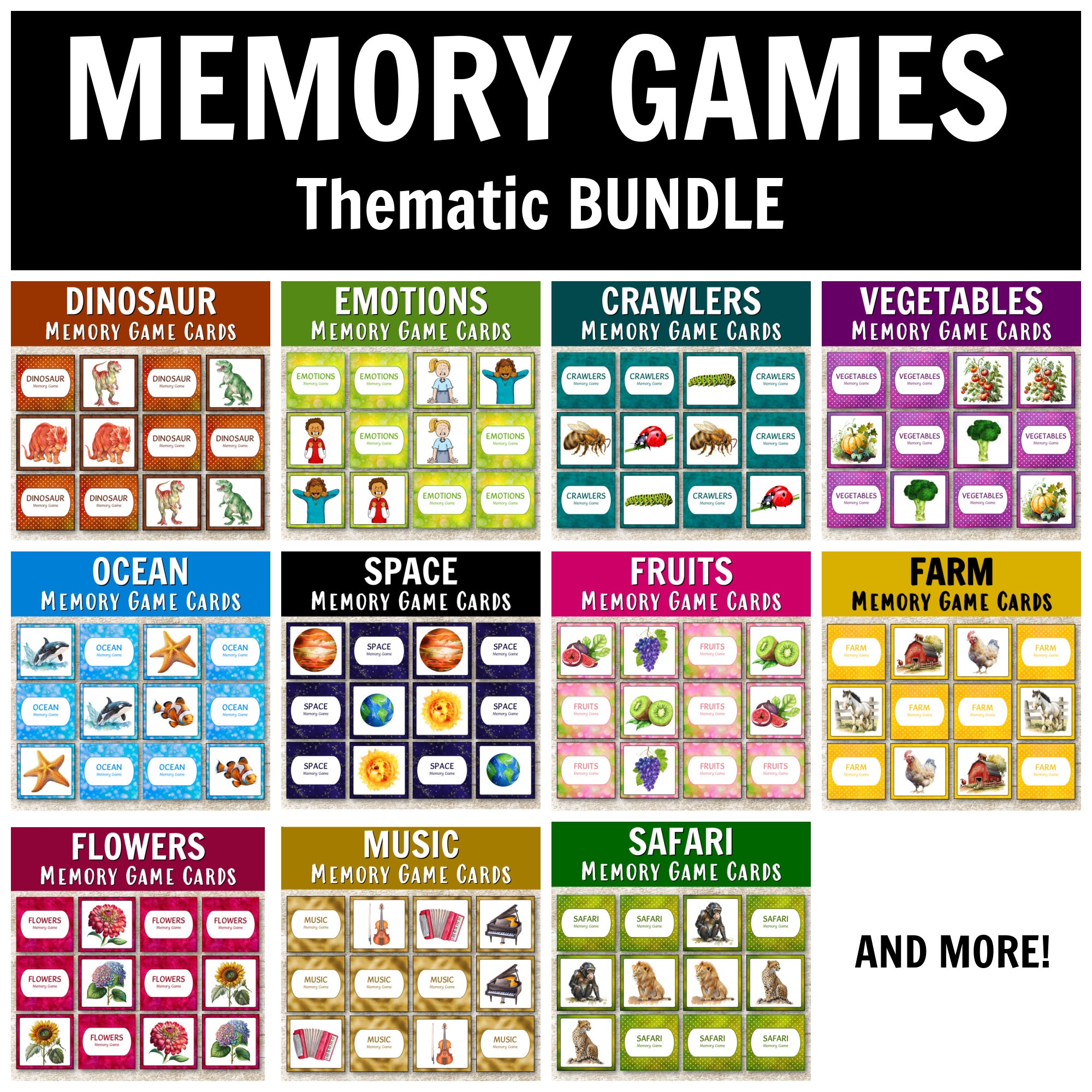Memory Games Bundle – Pinay Homeschooler Shop