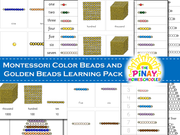 Montessori Color Beads and Golden Beads Learning Pack