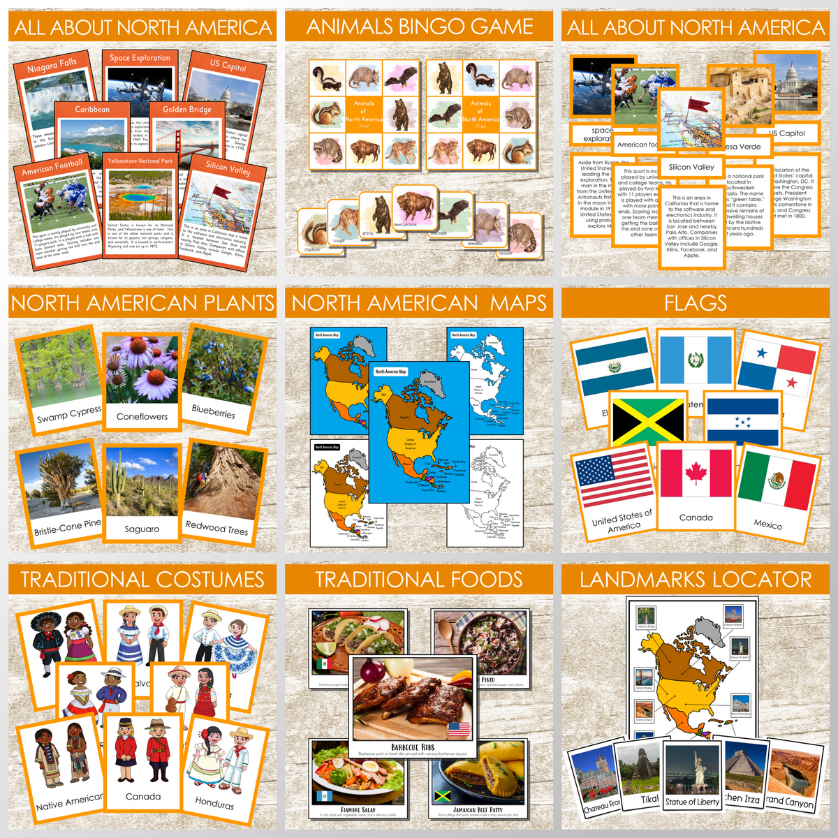 North America in a Nutshell - Montessori Continent Study