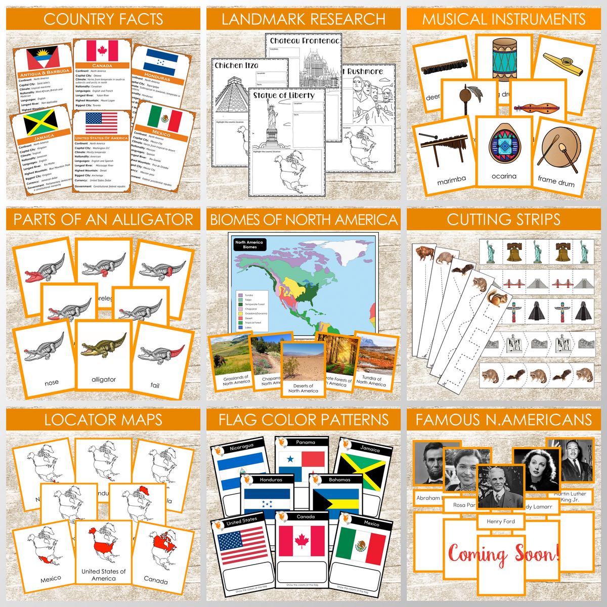 North America in a Nutshell - Montessori Continent Study