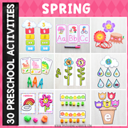 Spring Preschool Math and Literacy Pack