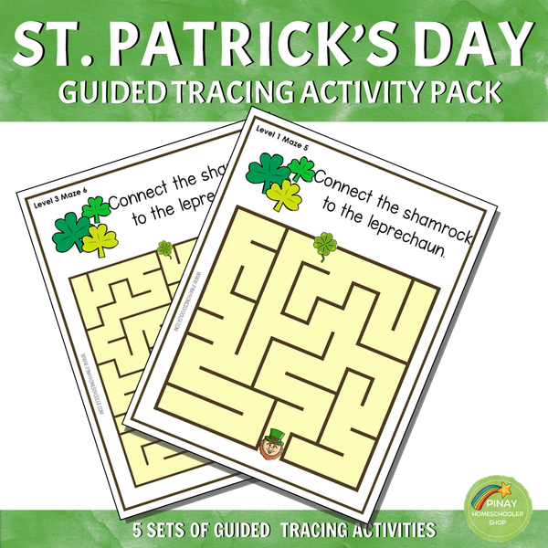St. Patrick's Day Guided Tracing Activity Pack
