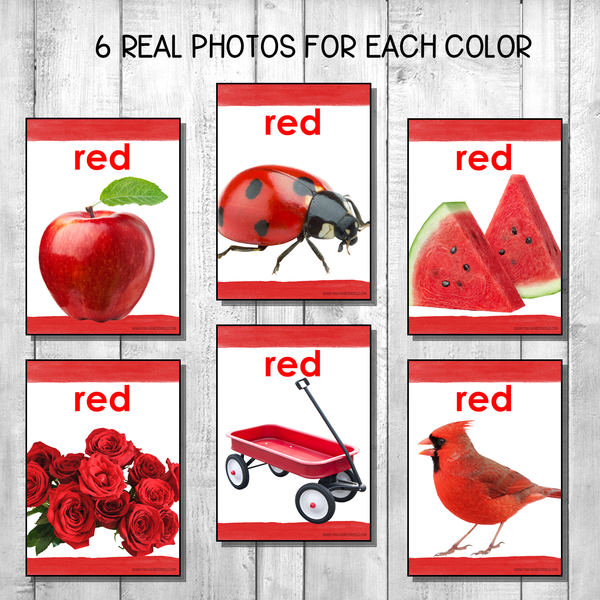 Montessori Color Posters Real Photos Version 2