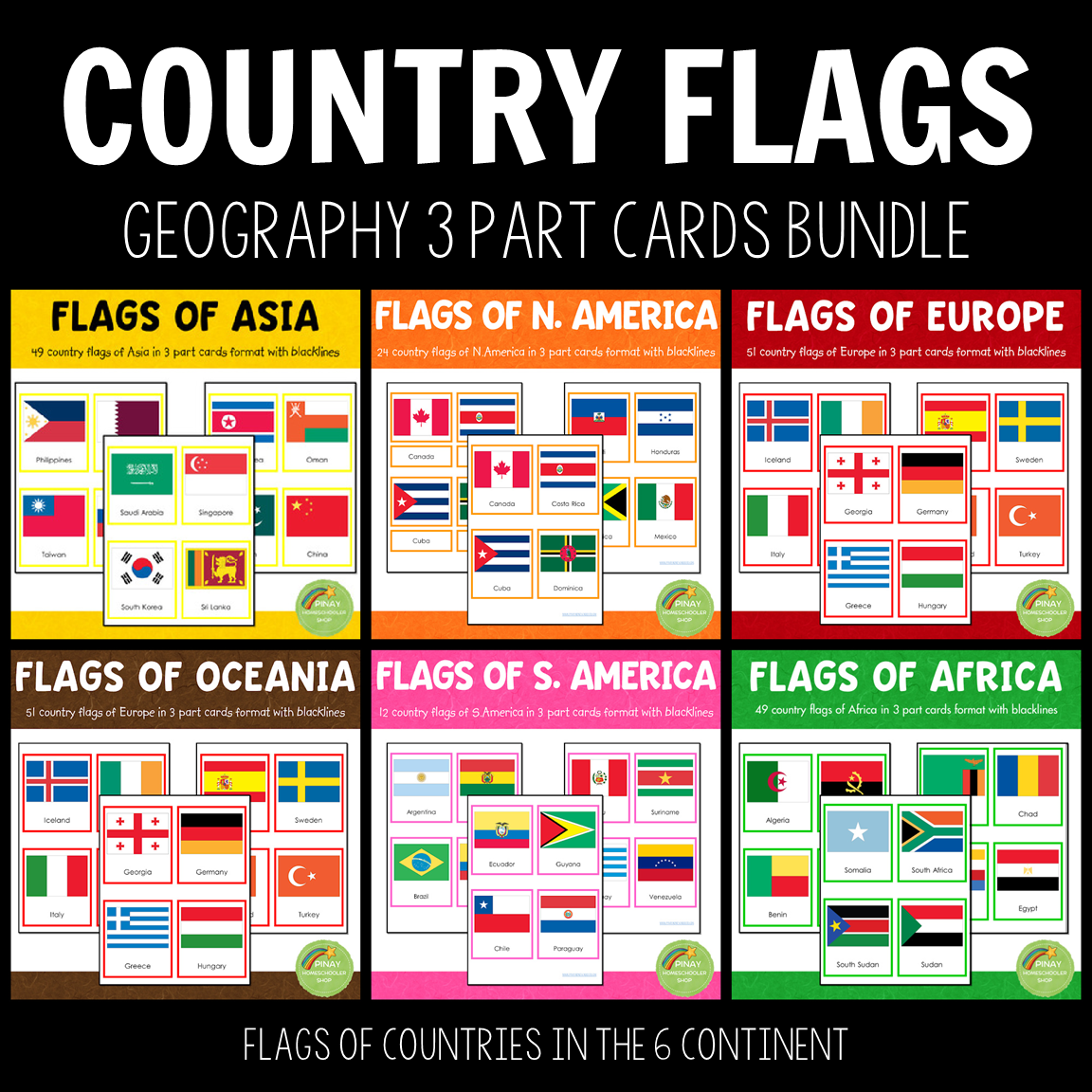 Montessori Country Flags Bundle - COMPLETE