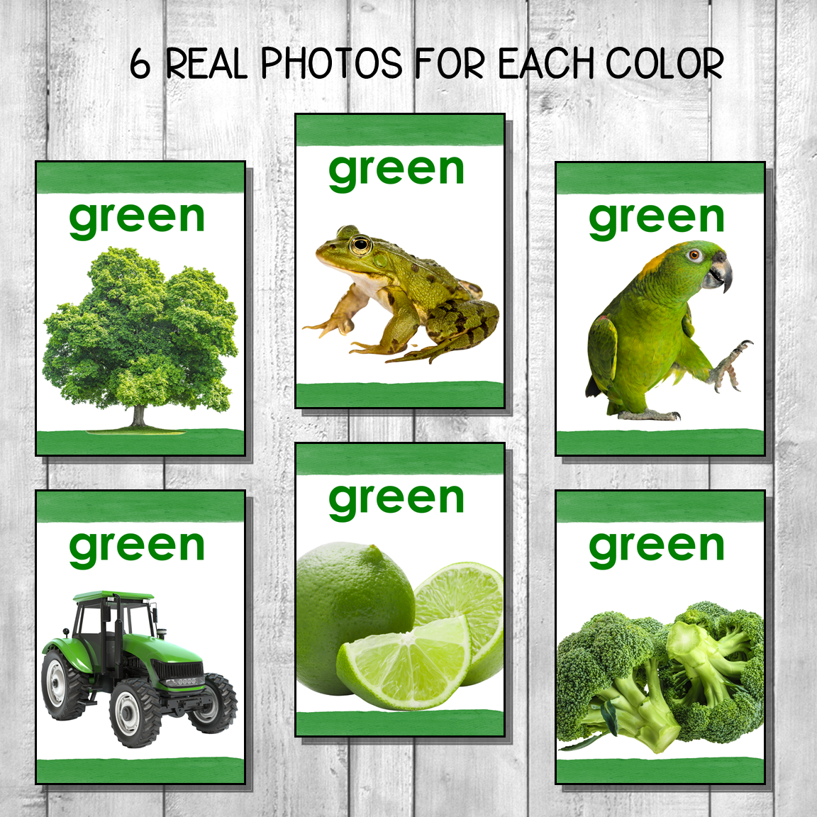 Montessori Color Posters Real Photos Version 2