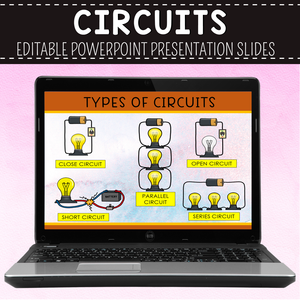 Circuits Presentation Slides (Editable) - Parallel and Series, Conductors, Insulators