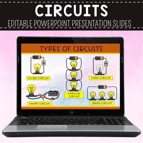 Circuits Presentation Slides (Editable) - Parallel and Series, Conductors, Insulators