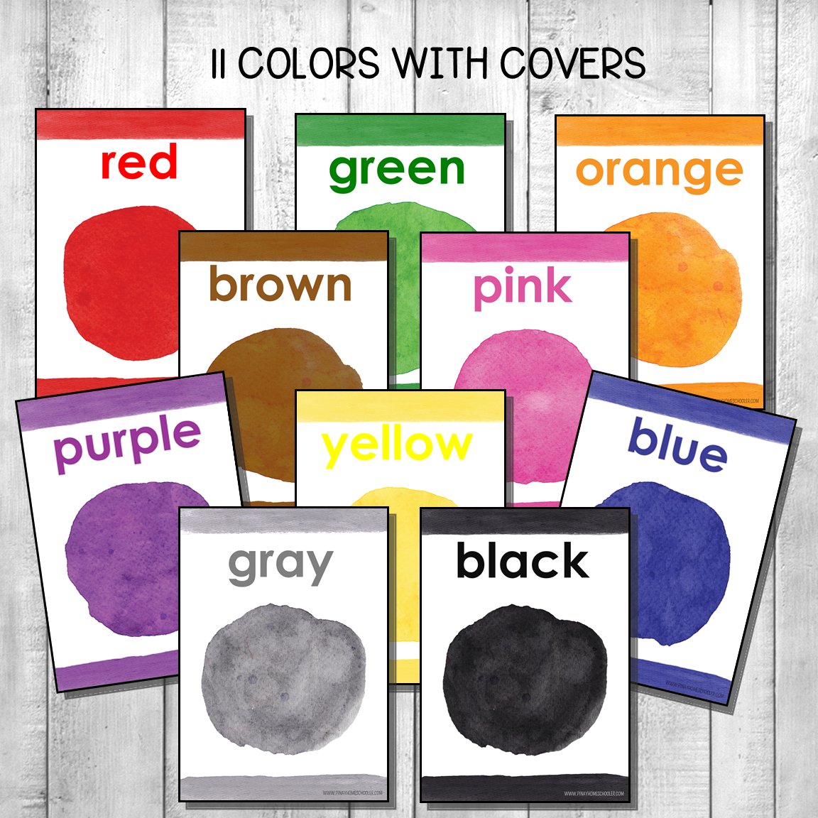 Montessori Color Posters Real Photos Version 2