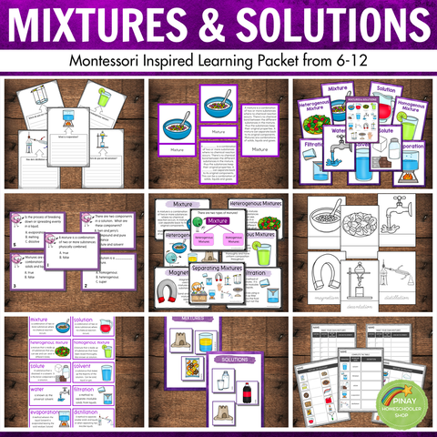 Mixtures and Solutions Learning Pack