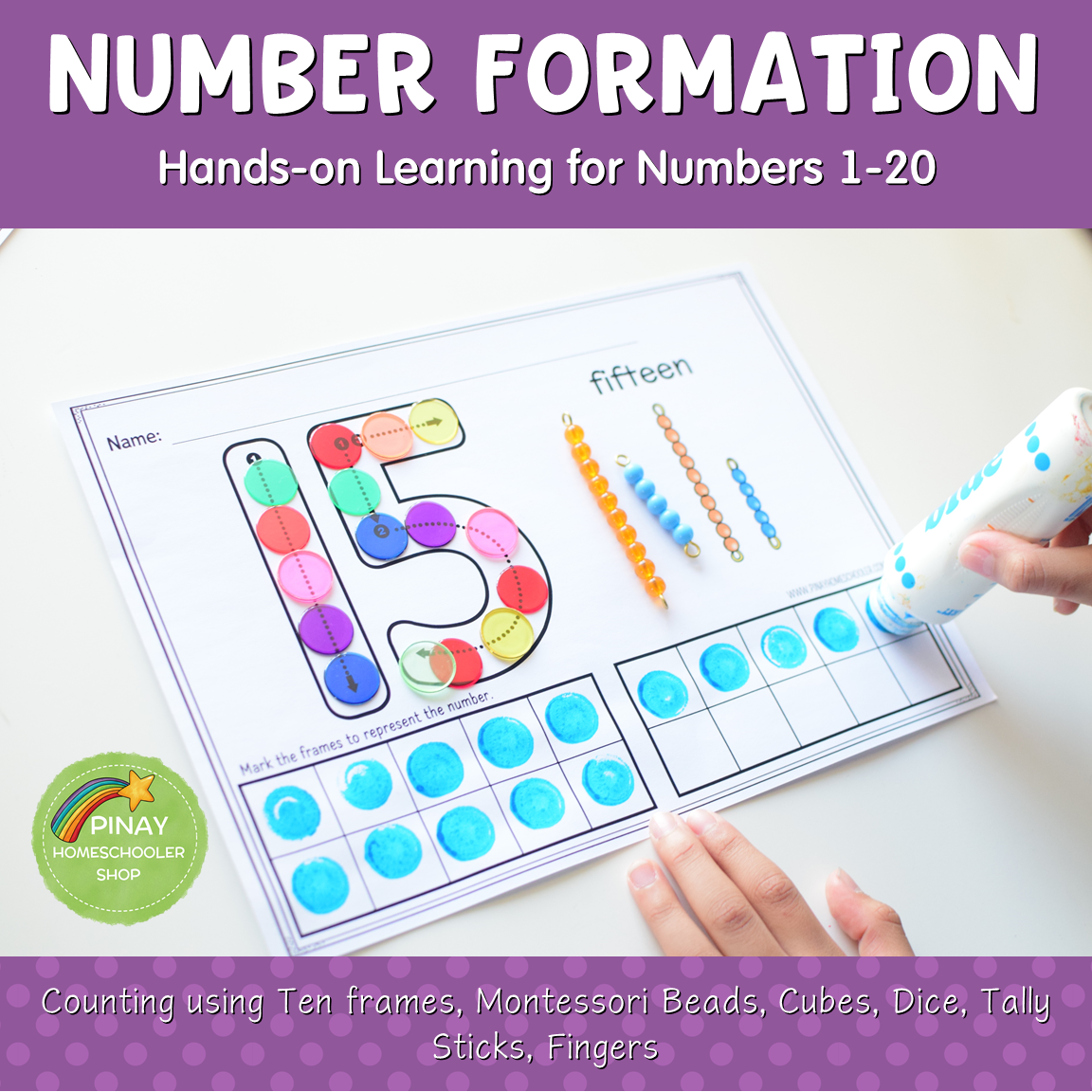 1-20 Number Formation Worksheets