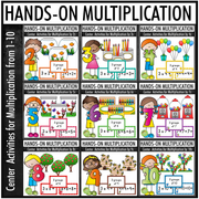Hands-on Multiplication BUNDLE - Center Activities