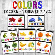 Montessori Color Matching Clipcards Real Photos