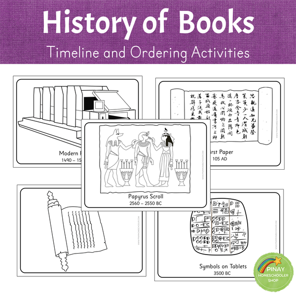 History of Books - Timeline and Ordering Activities