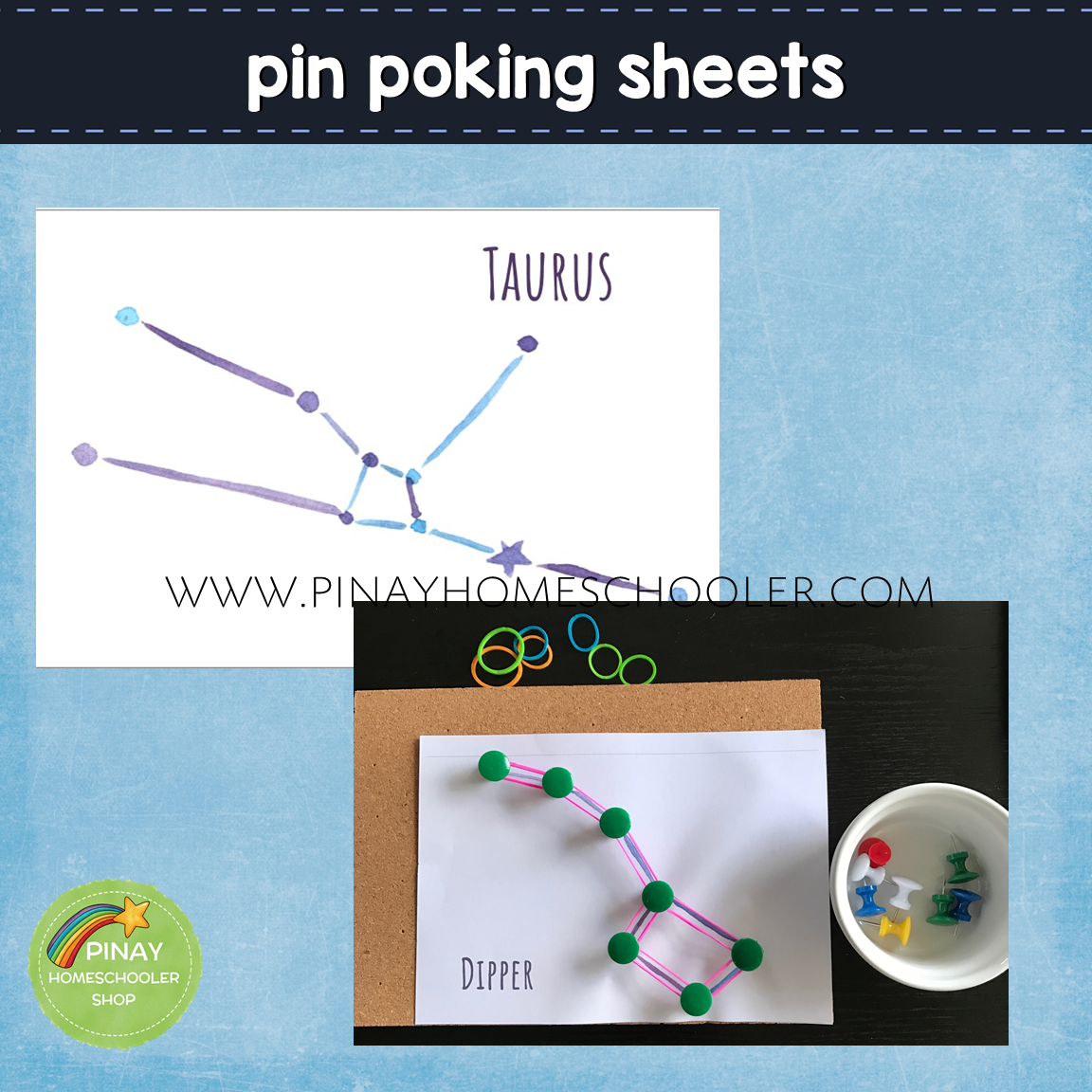 Constellations Montessori 3 Part Cards