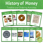 History of Money - Timeline and Ordering Activities