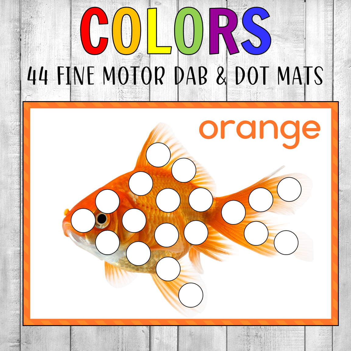 Montessori Color Dab and Dot Sheets Real Photos