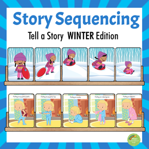 Winter Picture Sequencing | Tell A Story