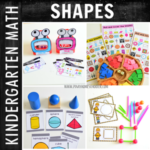 Kindergarten Math:  Geometry and Shapes (Centers)