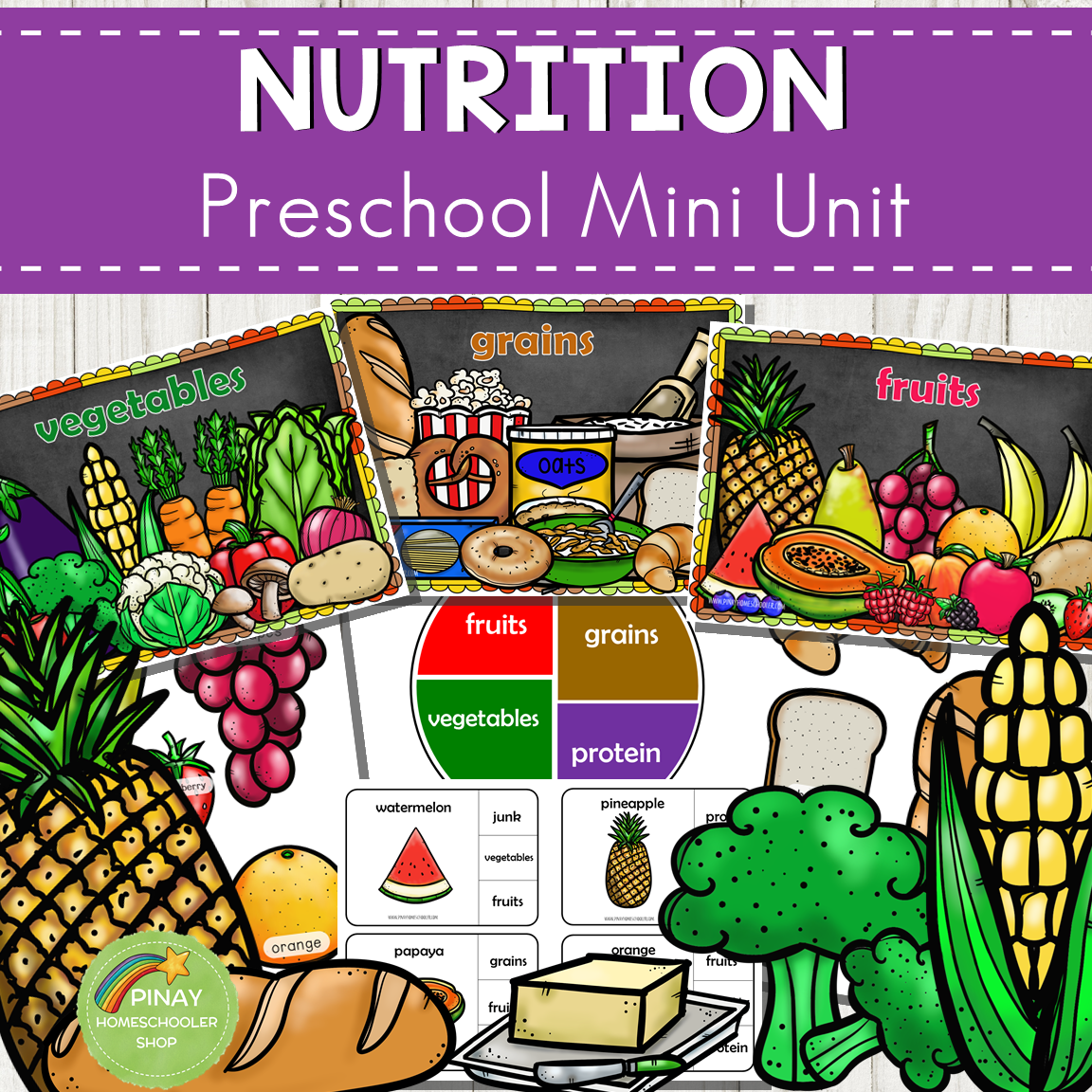 Nutrition Preschool and Kindergarten Mini Unit Activities