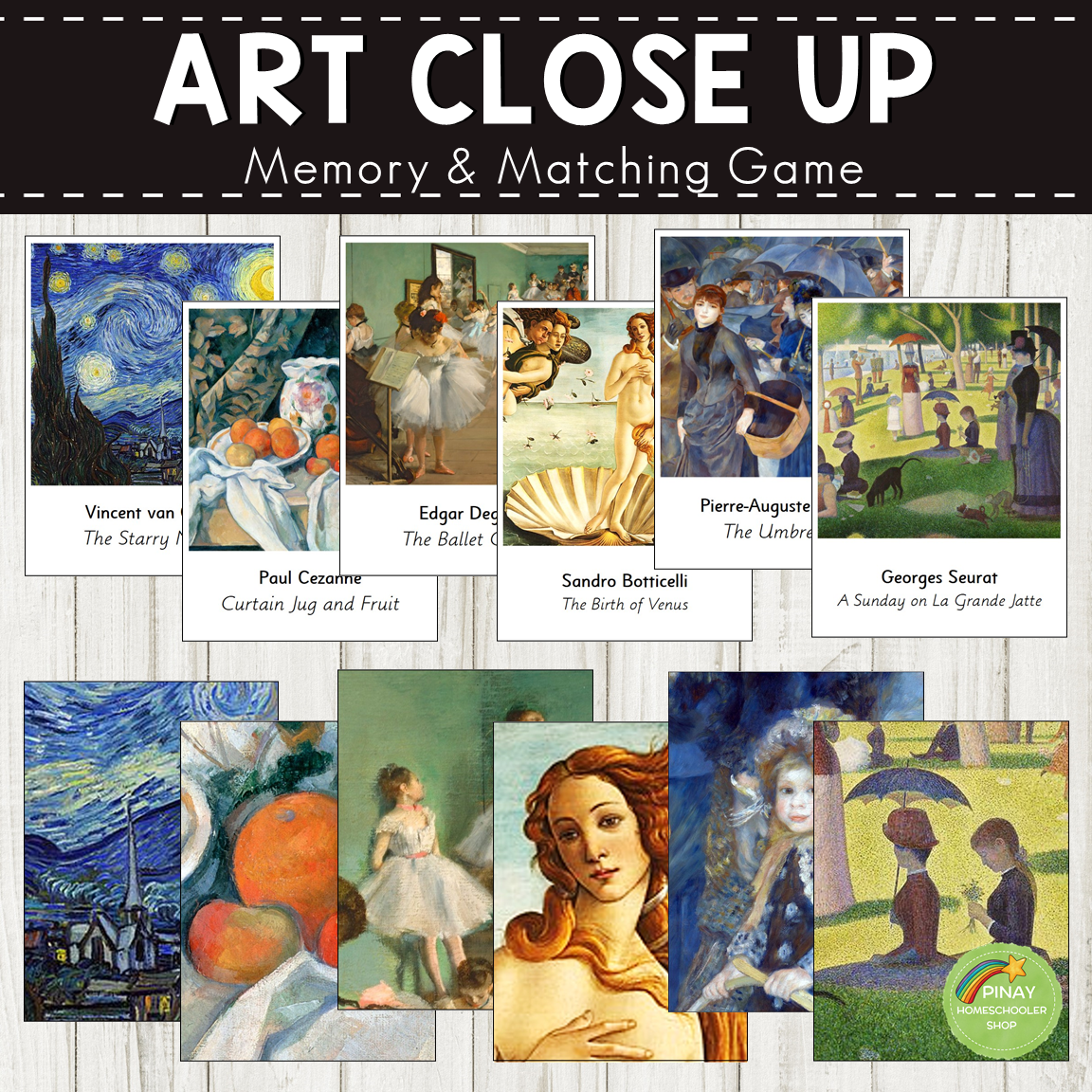 Famous Paintings Art Close Up