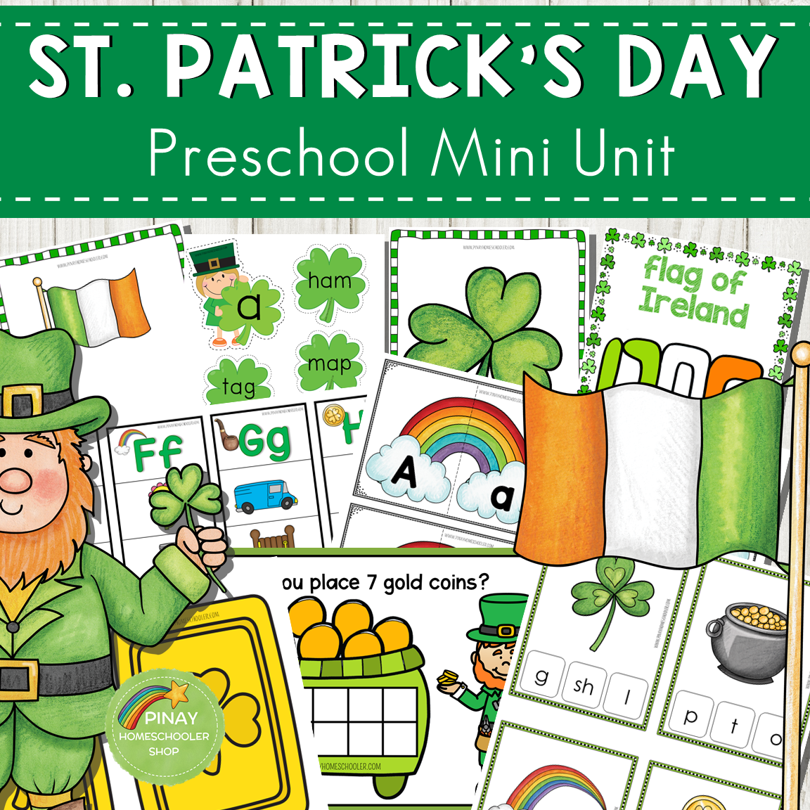 St. Patrick's Day Preschool and Kindergarten Mini Unit Activities