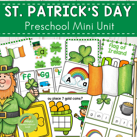 St. Patrick's Day Preschool and Kindergarten Mini Unit Activities